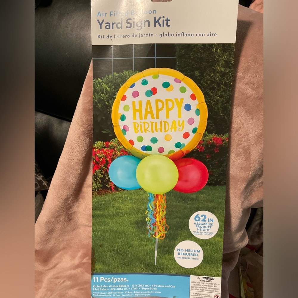 Happy birthday yard balloon